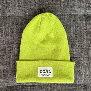 Coal Neon Yellow Lime Beanie OS Bright Gorpcore Skater Beanie